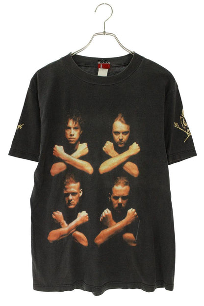 VINTAGE Metallica Print T-shirt Black Size M
