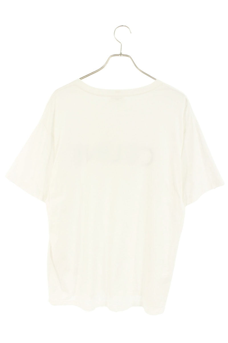 CELINE Loose Fit Logo Print T-shirt White Size S