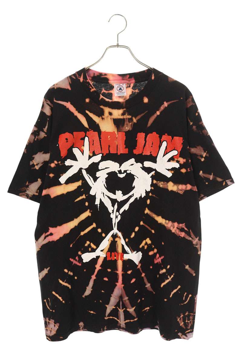 VINTAGE Pearl Jam Tie-Dye Print T-shirt Black Size XL