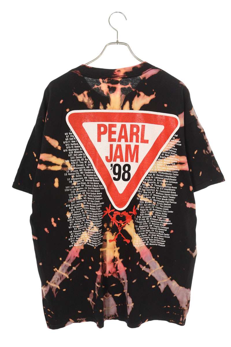 VINTAGE Pearl Jam Tie-Dye Print T-shirt Black Size XL