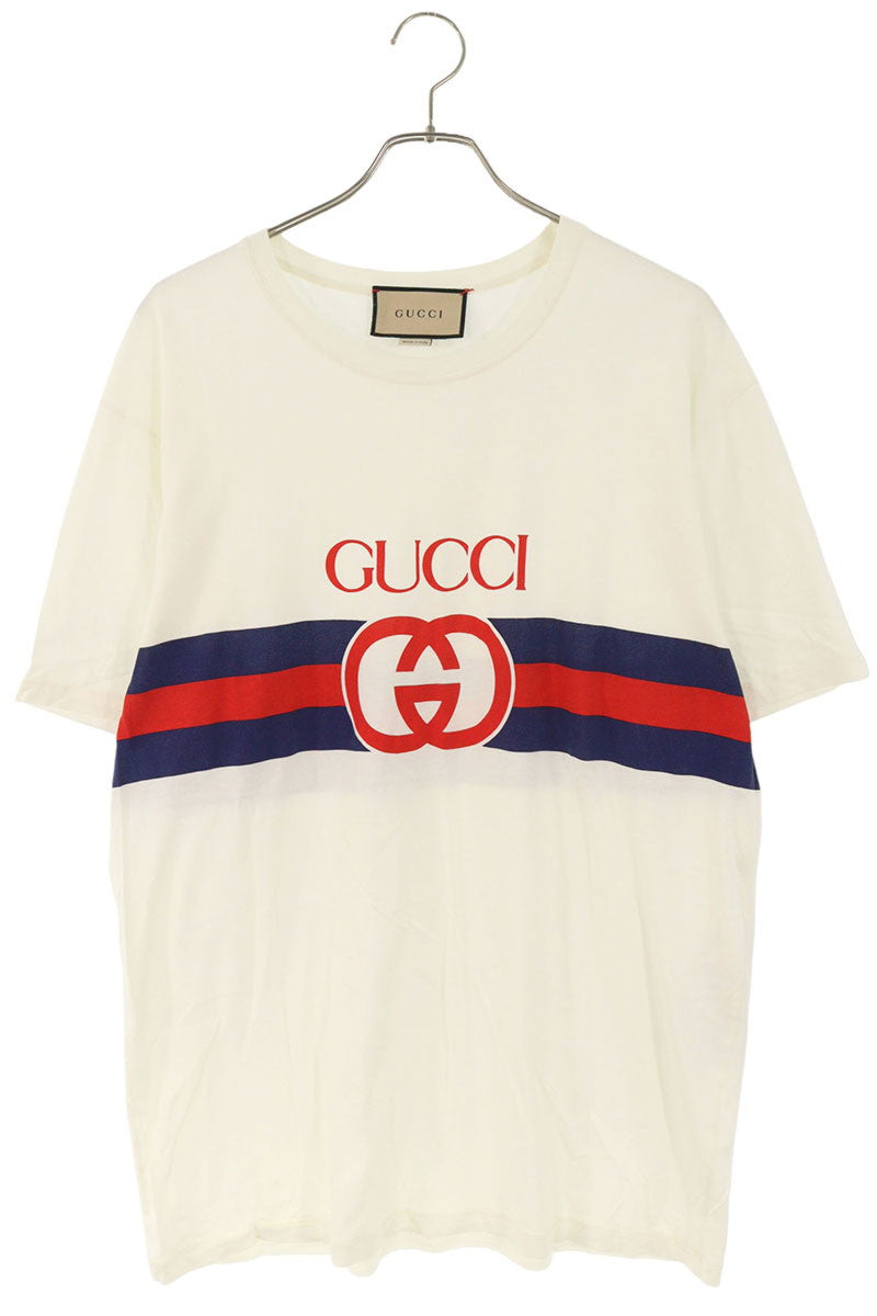 GUCCI 23SS Front Logo Print T-Shirt Multi Size L