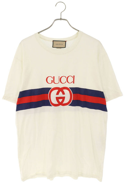GUCCI 23SS Front Logo Print T-Shirt Multi Size L