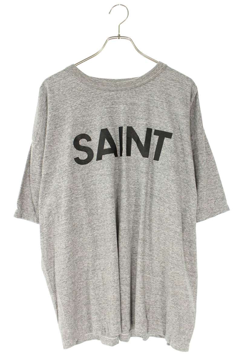 SAINT MICHAEL 25SS Logo Vintage Tee Gray Size XL