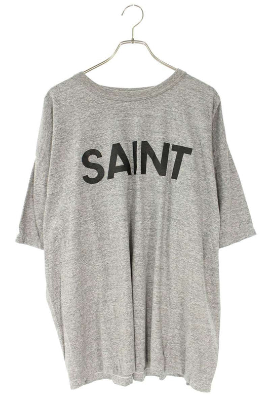 SAINT MICHAEL 25SS Logo Vintage Tee Gray Size XL