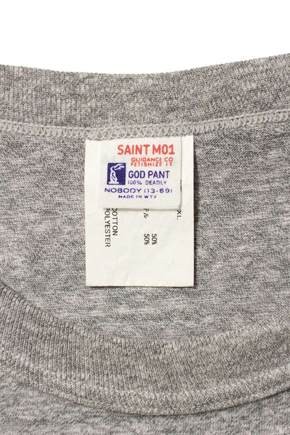 SAINT MICHAEL 25SS Logo Vintage Tee Gray Size XL