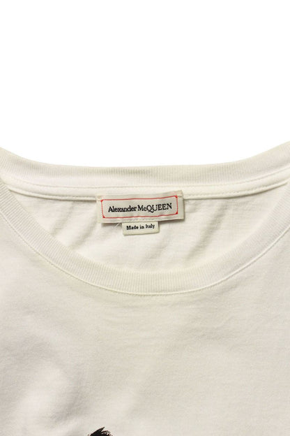 Alexander McQUEEN Logo Print T-Shirt White Size L
