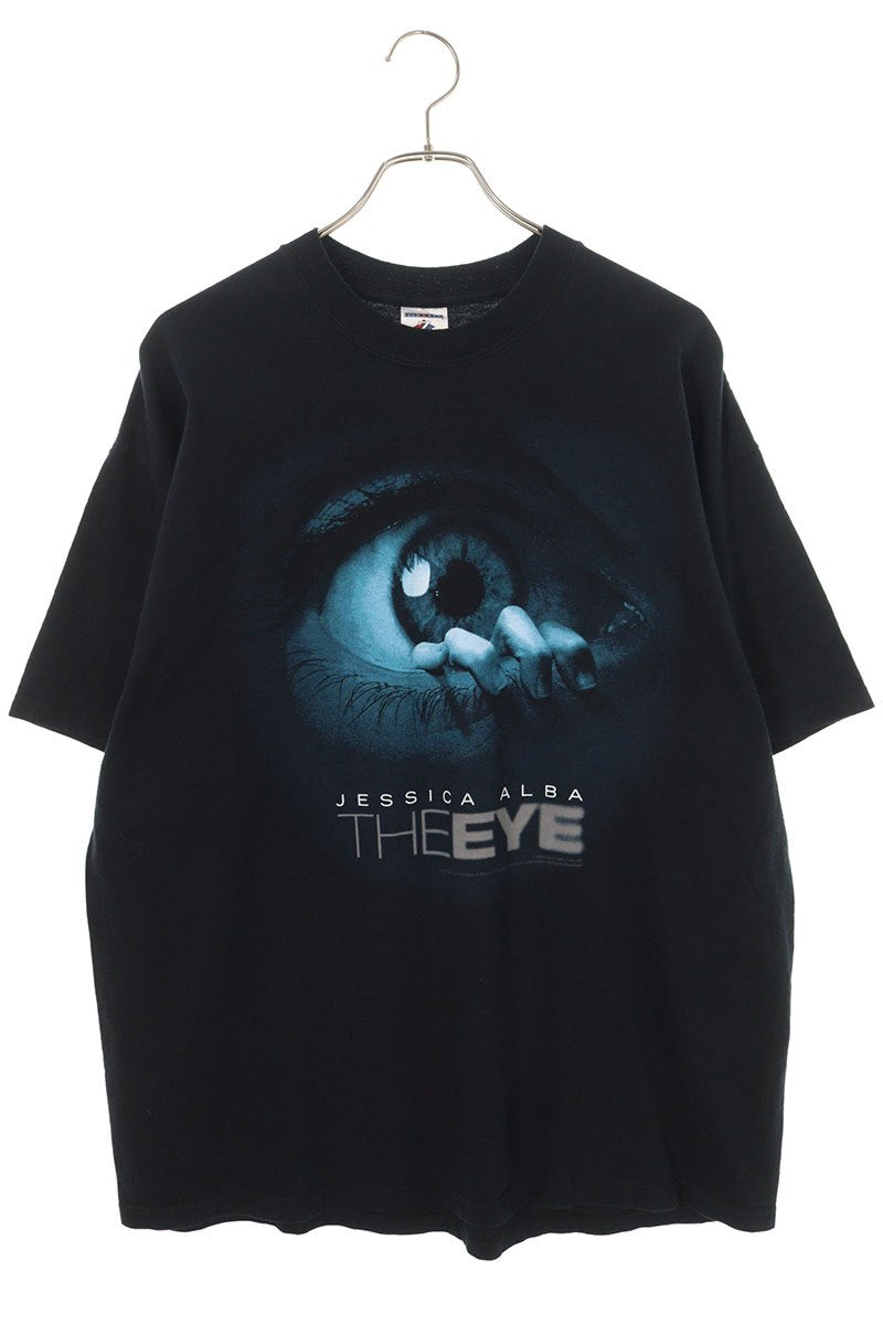 VINTAGE Black "the EYE" Graphic Print T-Shirt Size XL