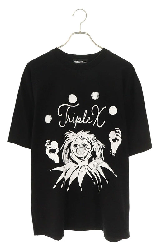 GOD SELECTION XXX Black Logo Print T-Shirt Size L