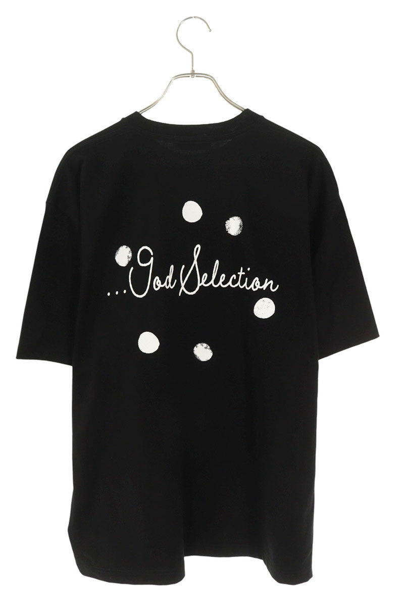 GOD SELECTION XXX Black Logo Print T-Shirt Size L