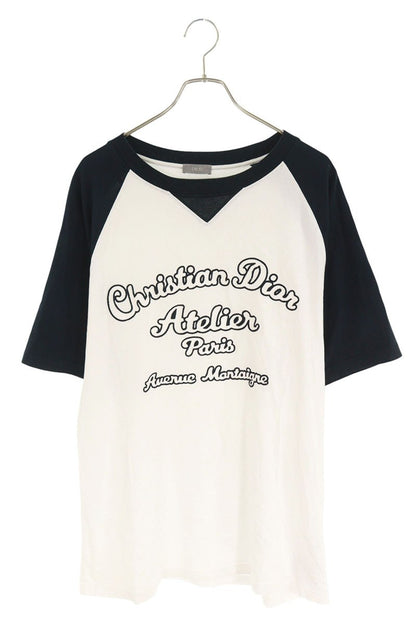 DIOR Atelier Logo Embroidered T-Shirt White Size XL