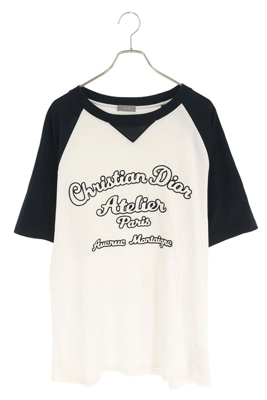 DIOR Atelier Logo Embroidered T-Shirt White Size XL