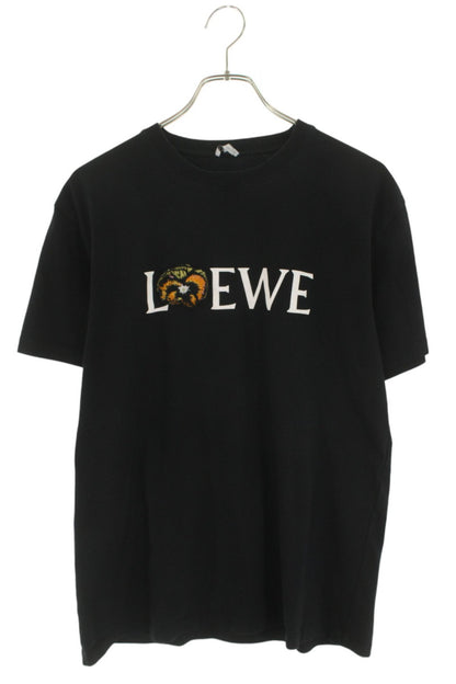 LOEWE Pansy Logo Print T-Shirt Black Size XS