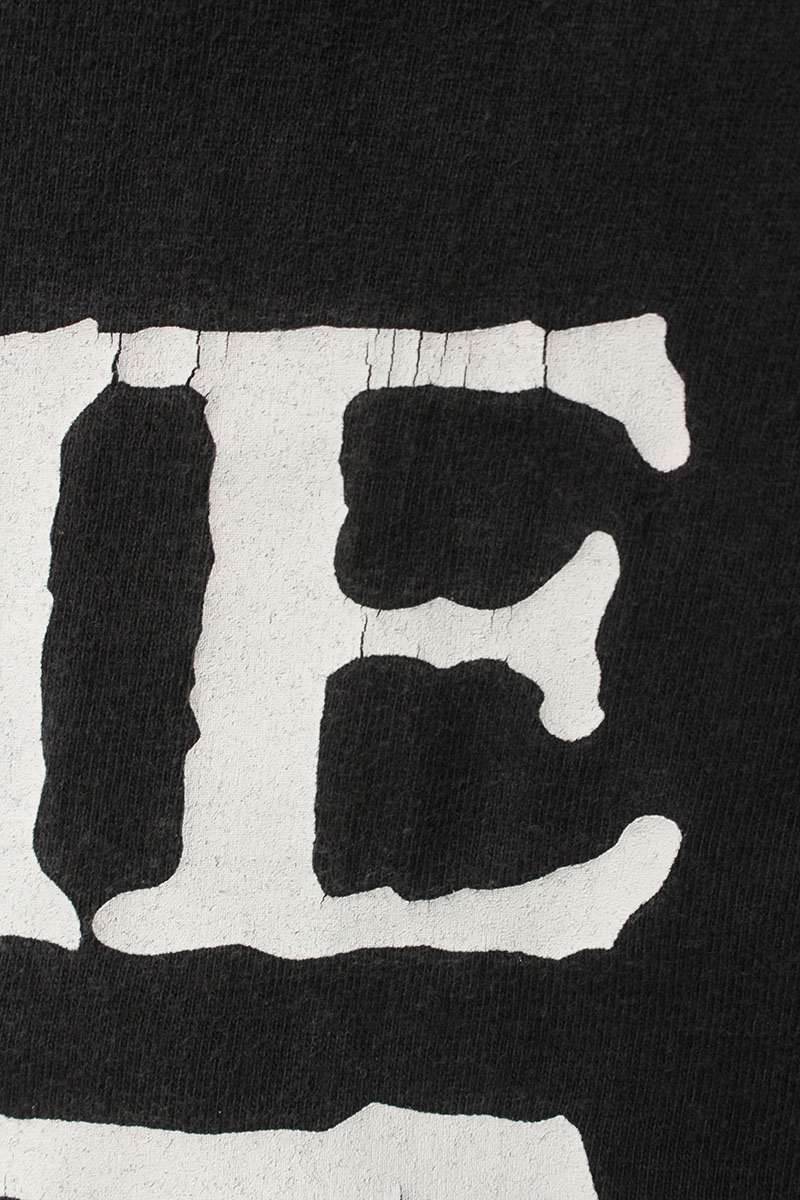 VINTAGE 90s Charles Manson CHARLIE DON'T SURF T Black Size L