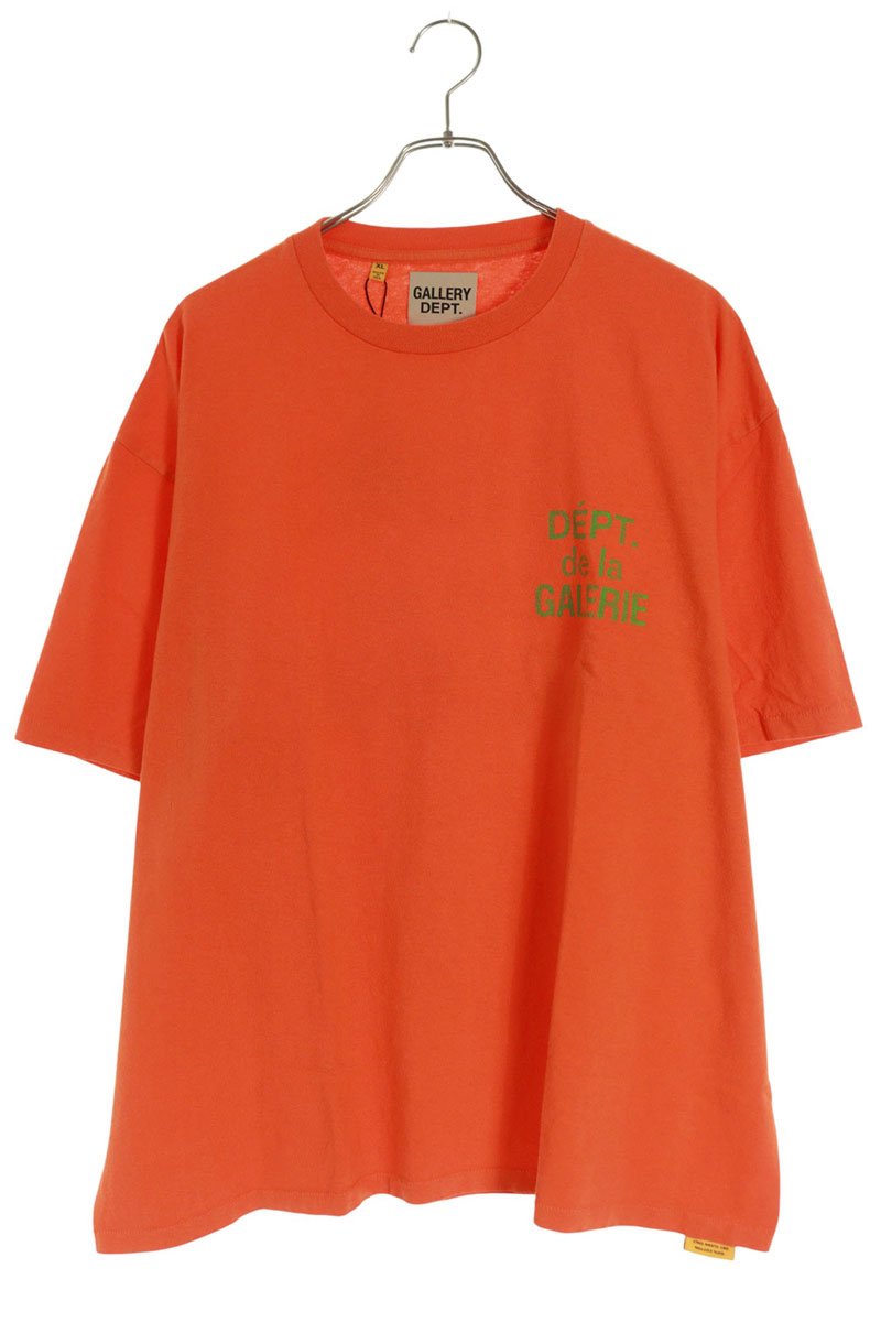 Gallery Dept. 25AW Logo Print T-Shirt Orange Size XL