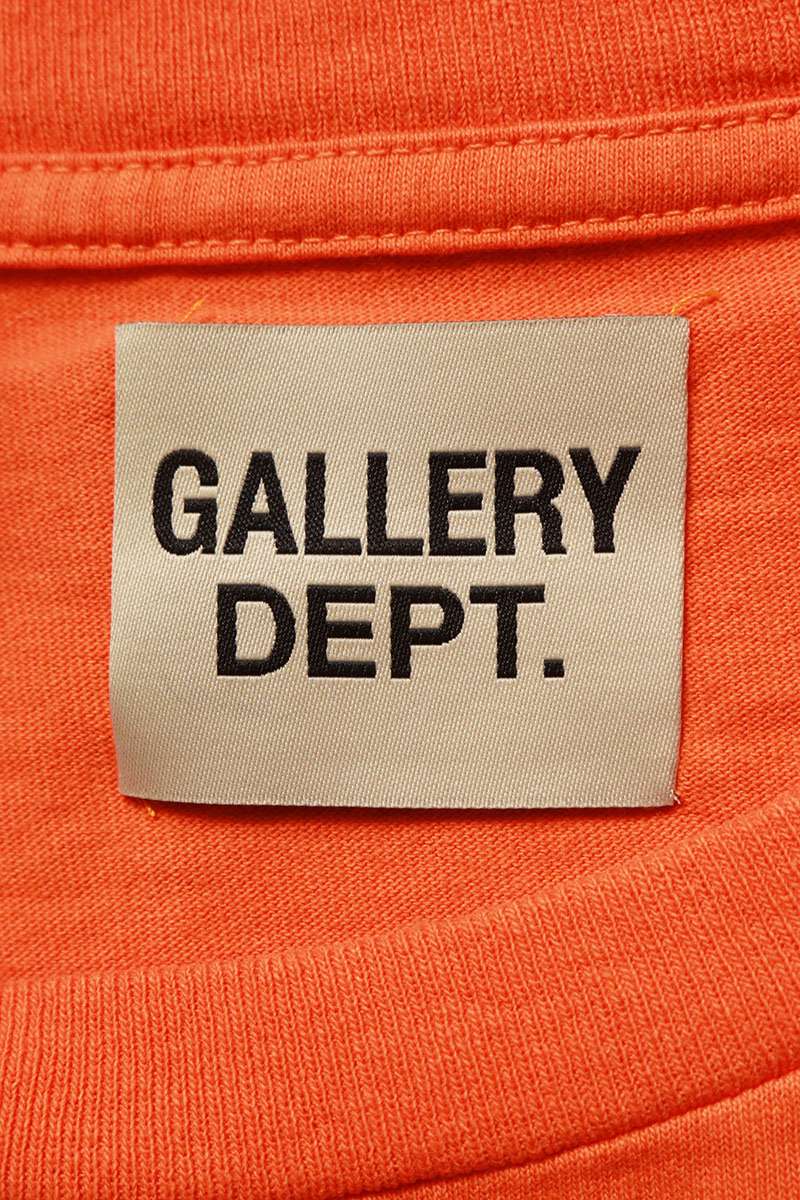 Gallery Dept. 25AW Logo Print T-Shirt Orange Size XL