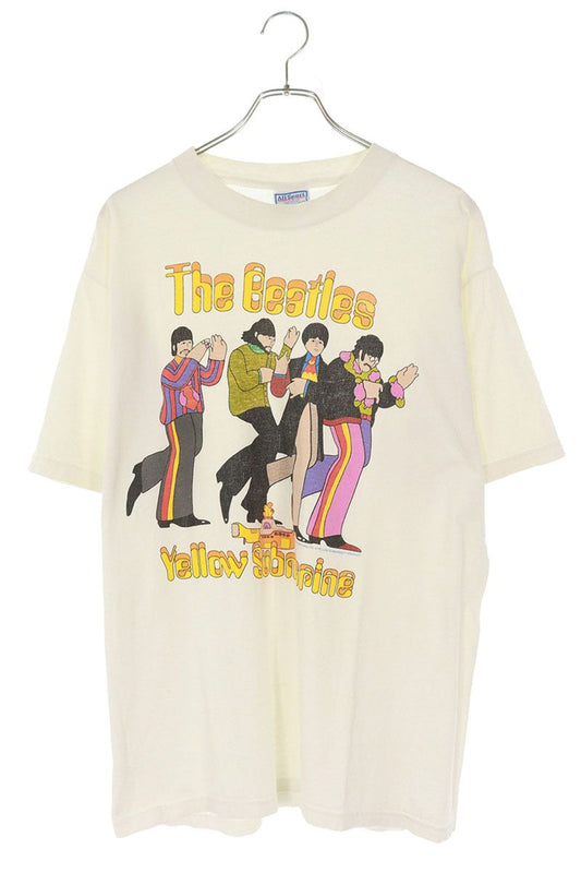 VINTAGE The Beatles Yellow Submarine T-Shirt White Size XL