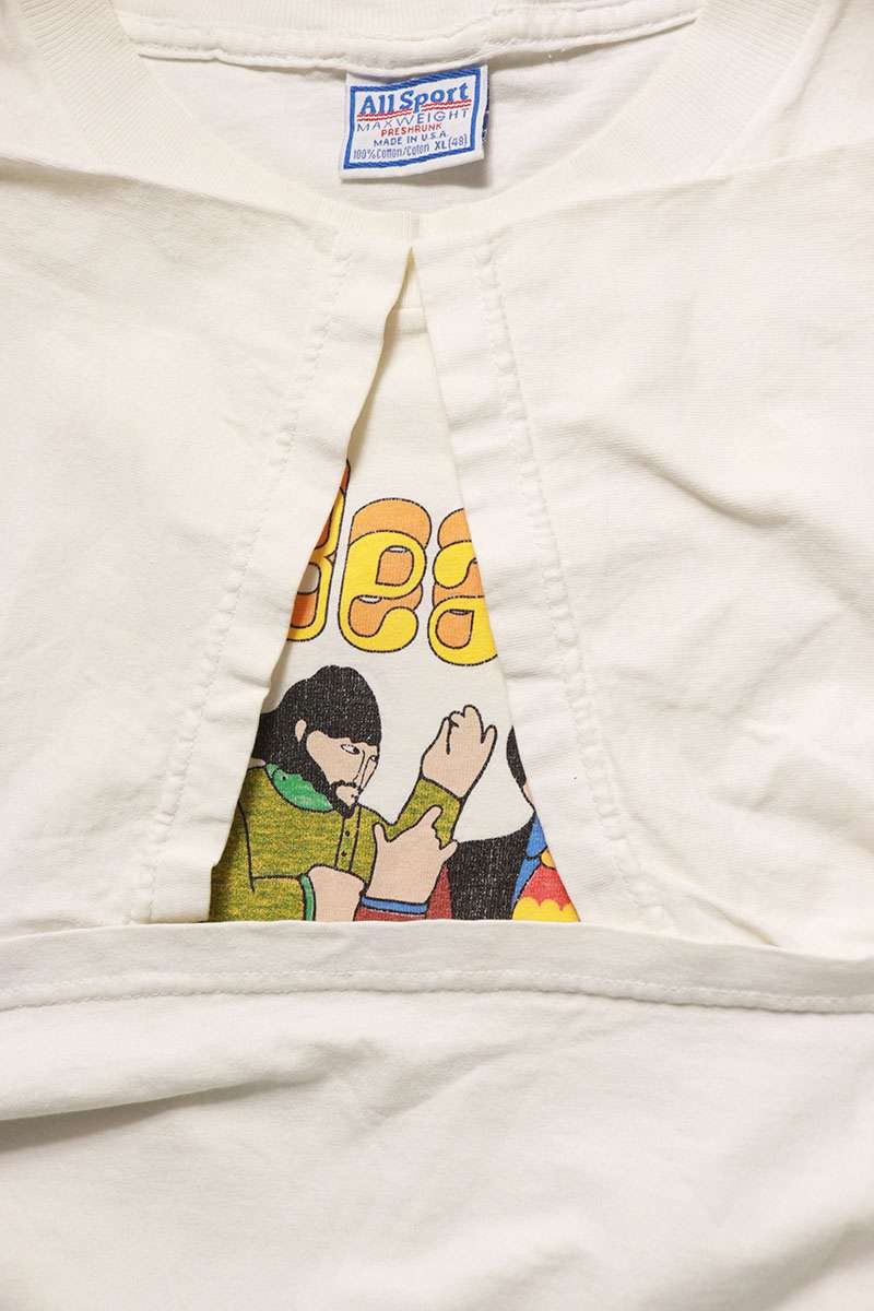 VINTAGE The Beatles Yellow Submarine T-Shirt White Size XL