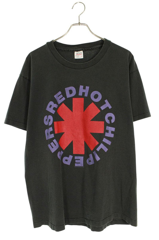 VINTAGE RHCP Tour Print T-Shirt Black Size XL