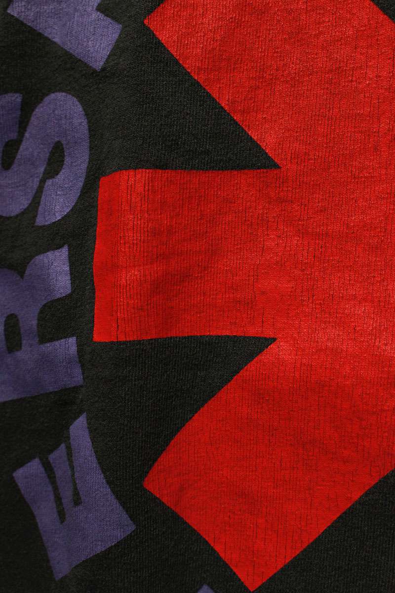 VINTAGE RHCP Tour Print T-Shirt Black Size XL