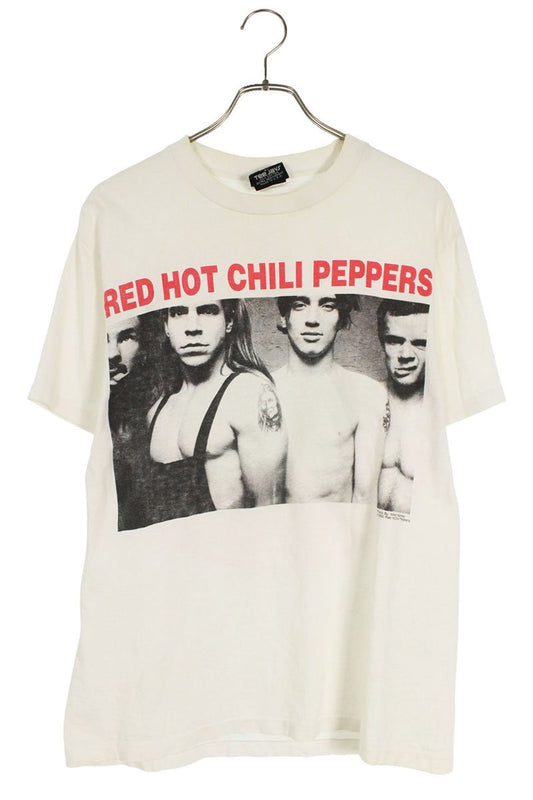 VINTAGE RHCP Photo Print T-Shirt White Size L