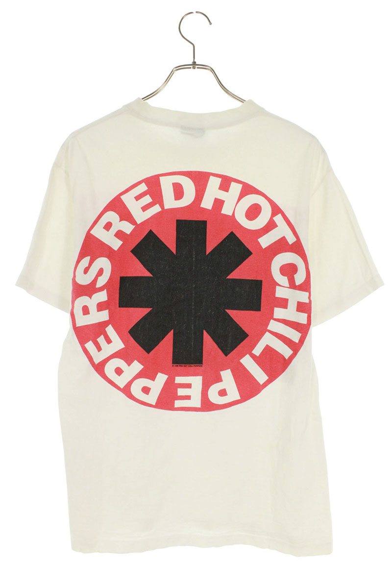 VINTAGE RHCP Photo Print T-Shirt White Size L