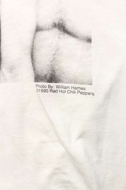 VINTAGE RHCP Photo Print T-Shirt White Size L