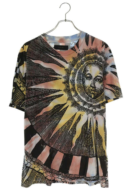 Amiri SUN AND MOON Print T-Shirt Black x Pink x Blue x Yellow Size L