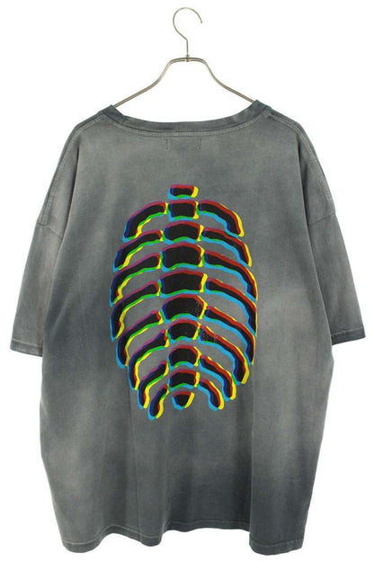 ALCHEMIST Gray Cotton Logo Print T-shirt Size XXL