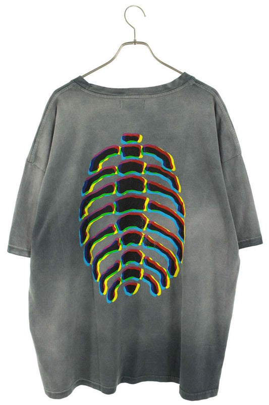 ALCHEMIST Gray Cotton Logo Print T-shirt Size XXL
