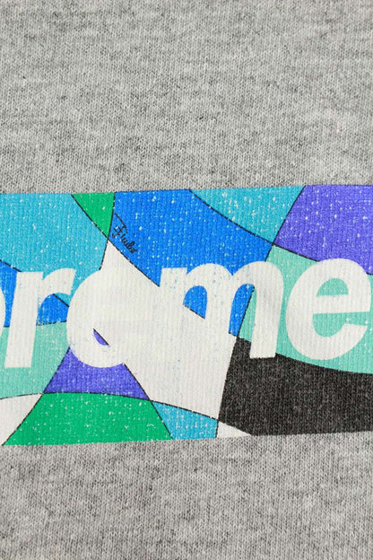 SUPREME 21SS EMILIO PUCCI Box Logo Tee Gray Size M