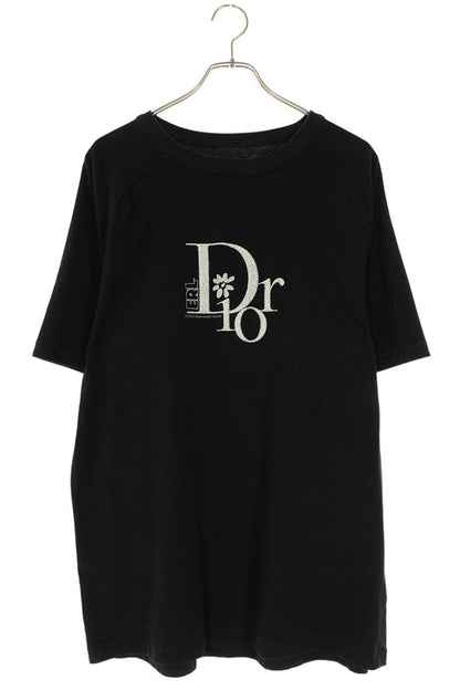 DIOR x ERL Black Logo Embroidered T-shirt Size M