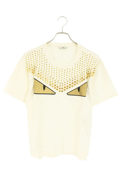 FENDI Multi Metal Studs Monster T-shirt Size XXS