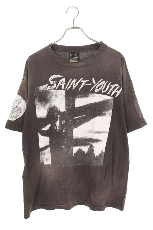 SAINT MICHAEL 22AW SAINT YOUTH Tee Black Size XL