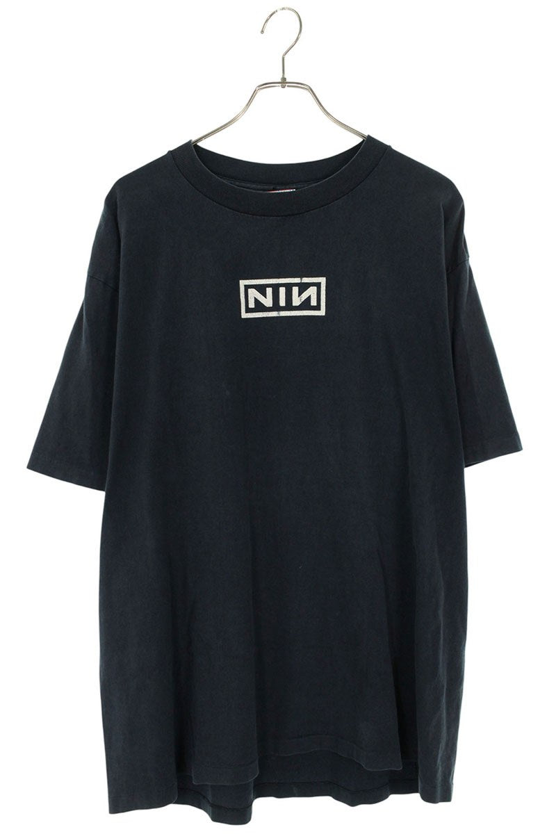 VINTAGE 90s Nine Inch Nails Box Logo Print T-Shirt Size XL
