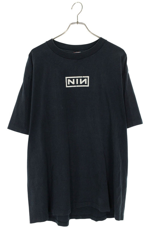 VINTAGE 90s Nine Inch Nails Box Logo Print T-Shirt Size XL