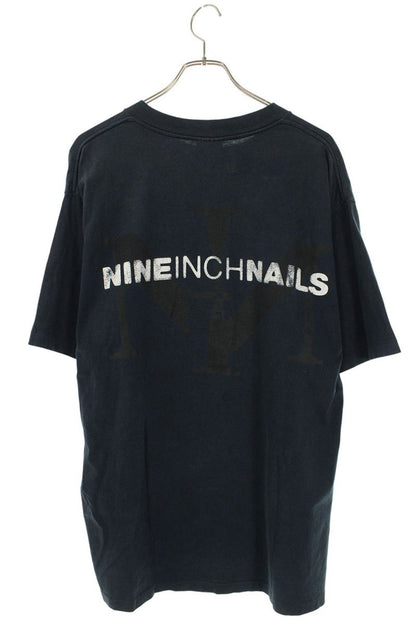 VINTAGE 90s Nine Inch Nails Box Logo Print T-Shirt Size XL