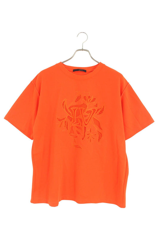 Louis Vuitton 20SS embroidery T-Shirt Orange Size L