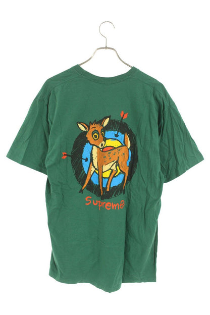 SUPREME 22SS Deer Back Print Tee Green Size L
