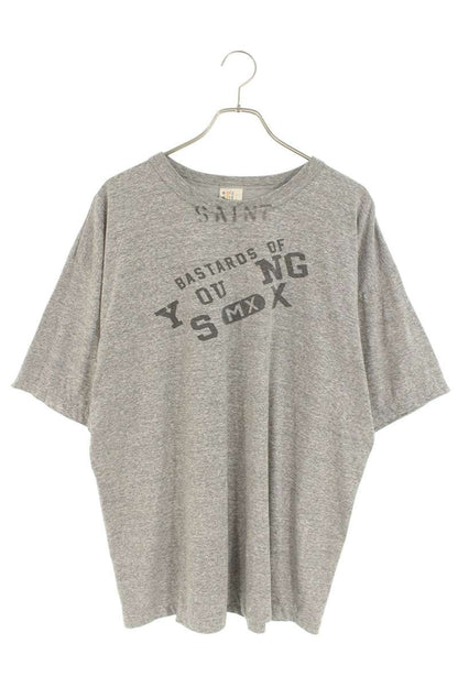 SAINT MICHAEL 25SS YOUNG Print Tee Gray Size L