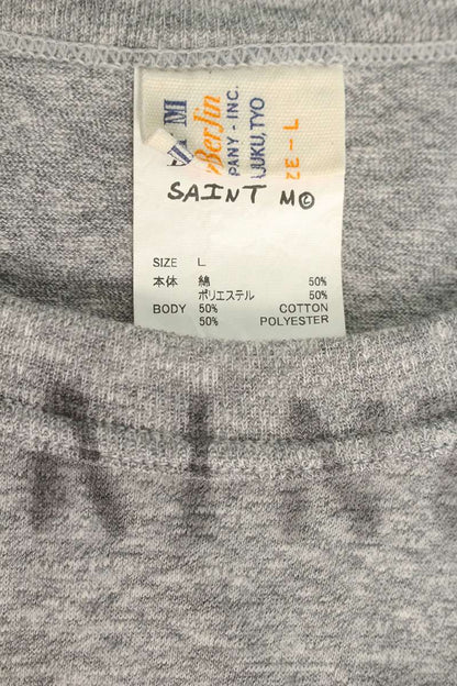 SAINT MICHAEL 25SS YOUNG Print Tee Gray Size L