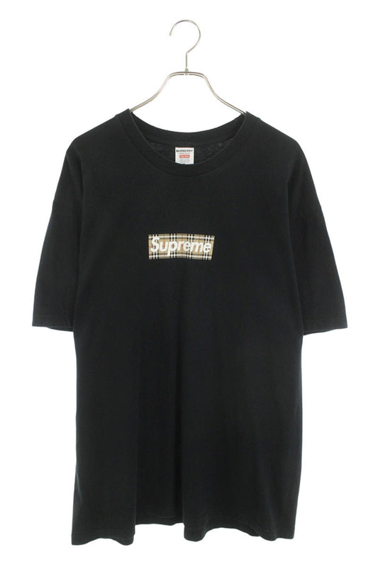 Supreme x Burberry Burberry Box Logo Tee T-Shirt Black Size XL