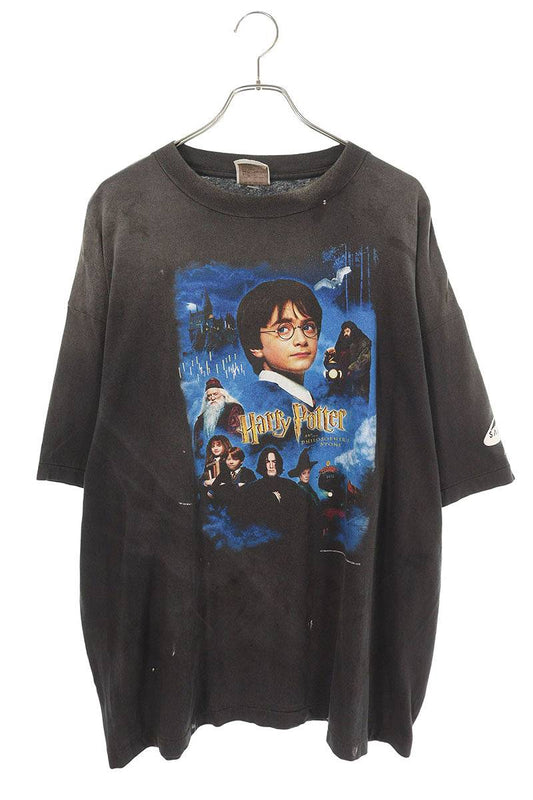 SAINT MICHAEL Movie Print Tee Black/Blue Size XXL