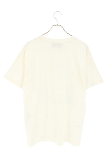 GUCCI White Cotton Logo Print T-shirt Size S