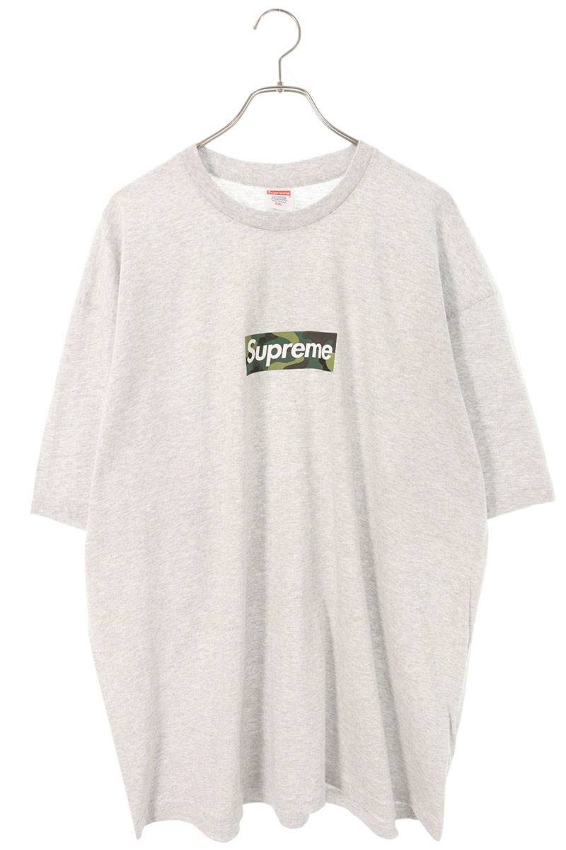 SUPREME 23AW Box Logo Tee Grey/Green Size XXL