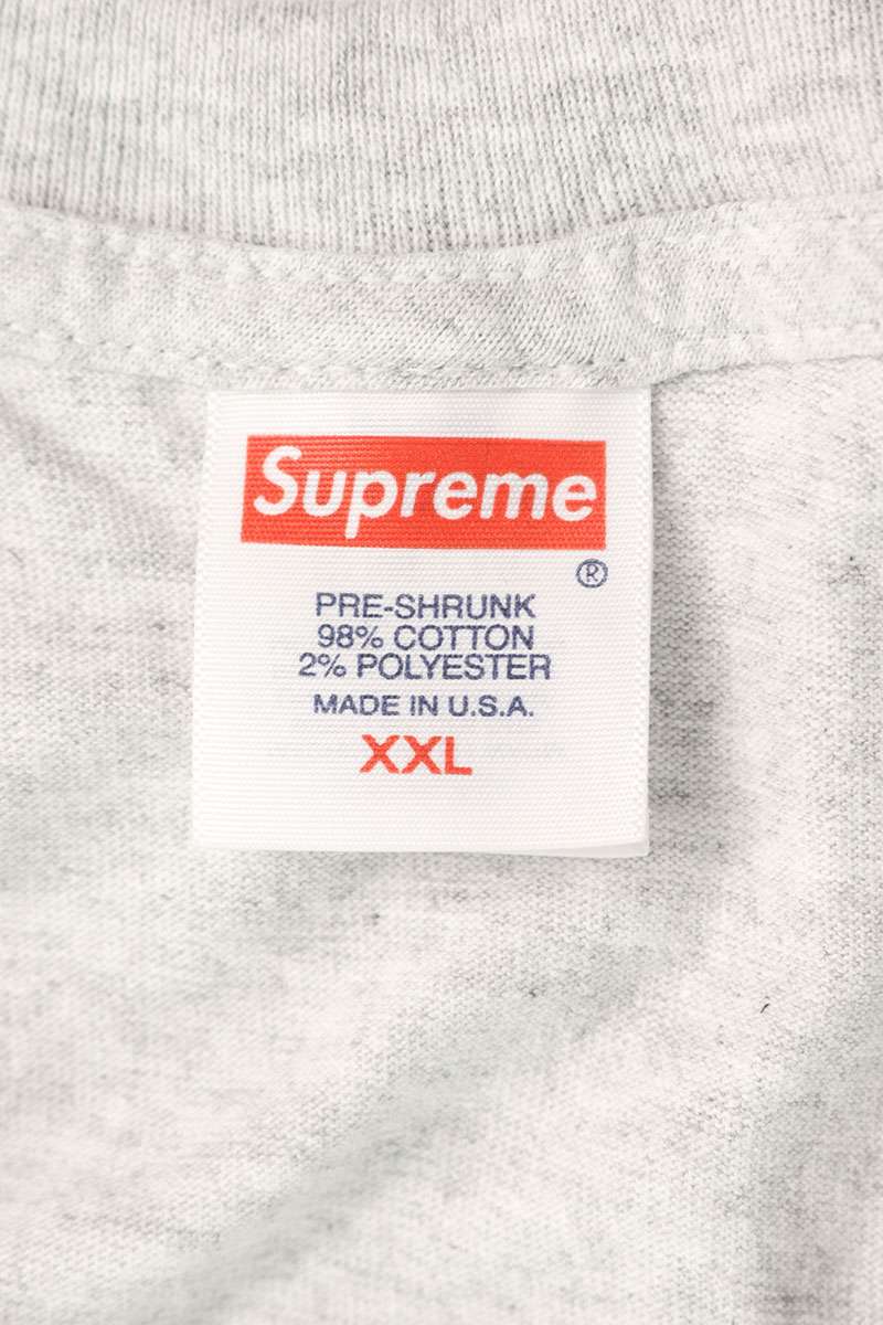 SUPREME 23AW Box Logo Tee Grey/Green Size XXL