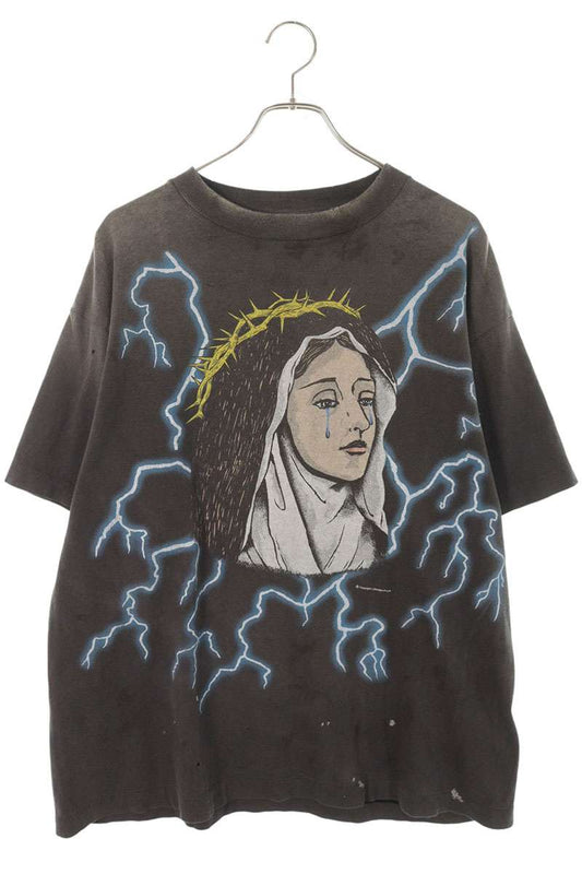 SAINT MICHAEL 25SS Vintage Maria Print Tee Black Size M