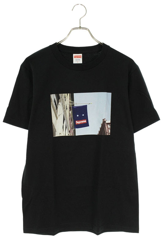 SUPREME 19AW Banner Logo Tee Black Size S