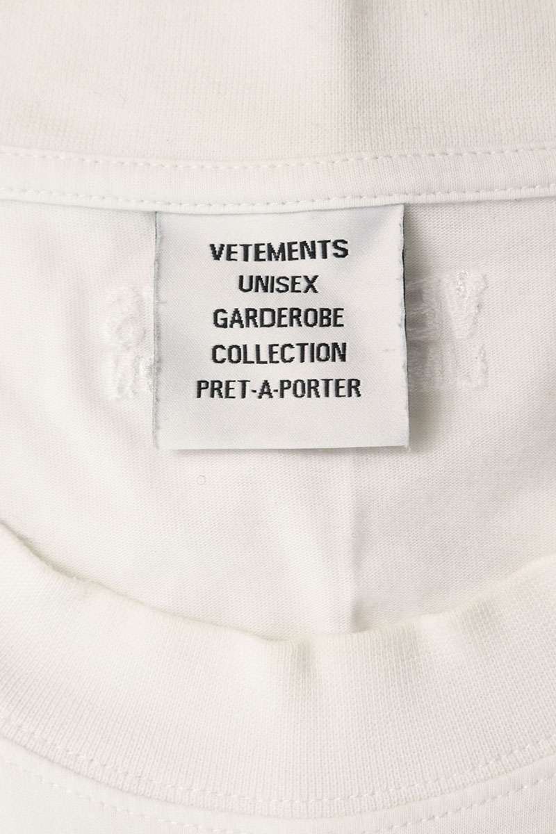 Vetements Logo T-Shirt White Size M