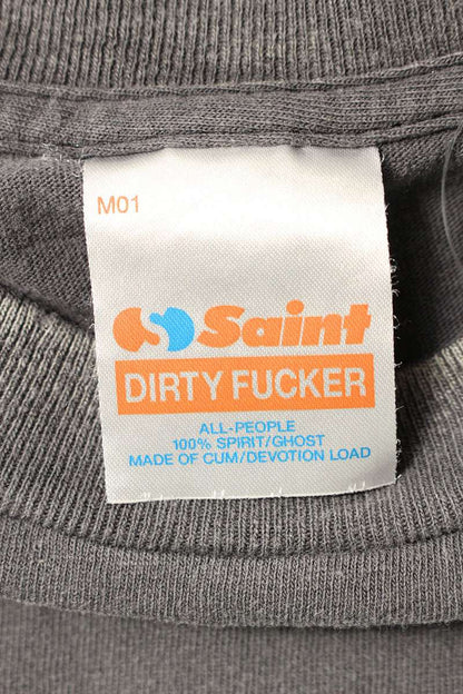SAINT MICHAEL Multicolor Logo Tee Black Size XXL