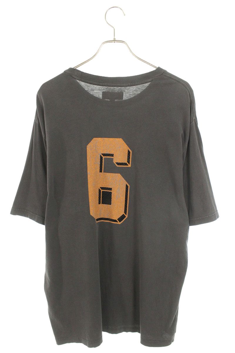 SUPREME 25SS Flocled Washed S S Top Gray Size L